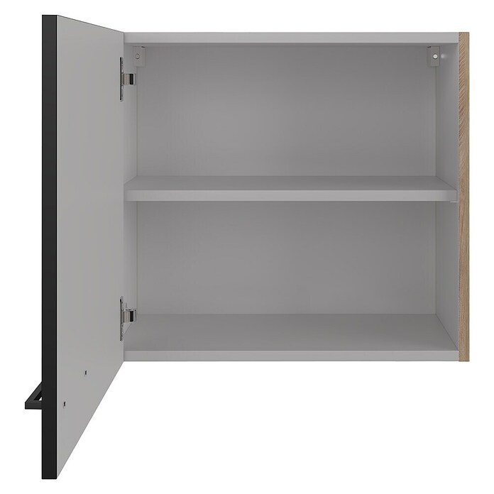 Flex-Well Hängeschrank Capri (L x B x H: 32 x 60 x 54,8 cm, Schwarz/Braun) | BAUHAUS