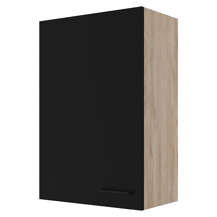 Flex-Well Hängeschrank Capri (L x B x H: 32 x 60 x 89 cm, Schwarz/Braun) | BAUHAUS