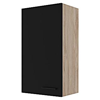 Flex-Well Hängeschrank Capri (L x B x H: 32 x 50 x 89 cm, Schwarz/Braun)