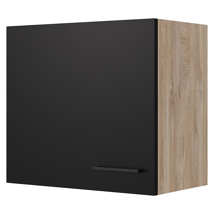 Flex-Well Hängeschrank Capri (L x B x H: 32 x 60 x 54,8 cm, Schwarz/Braun) | BAUHAUS