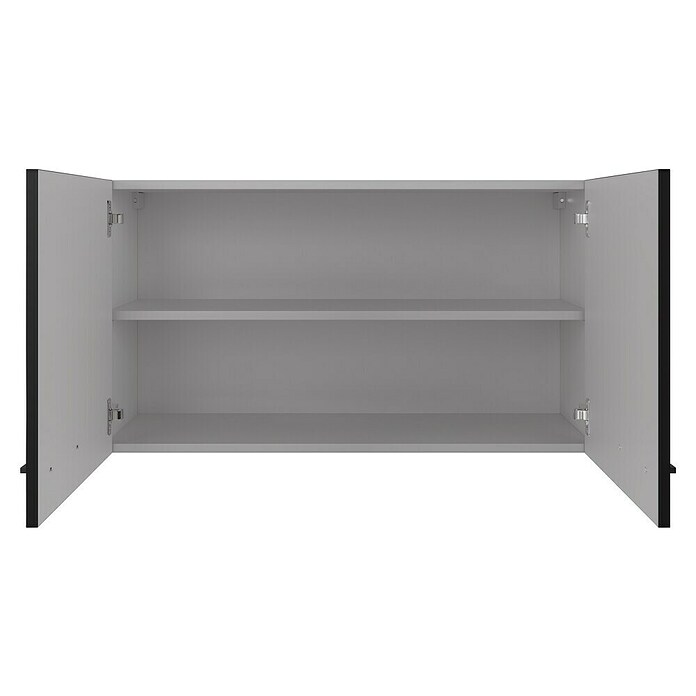 Flex-Well Hängeschrank Capri (L x B x H: 32 x 100 x 54,8 cm, Schwarz/Braun) | BAUHAUS