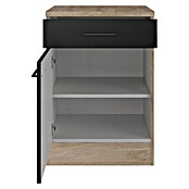 Flex-Well Unterschrank Capri (L x B x H: 60 x 60 x 85 cm, Schwarz/Braun) | BAUHAUS