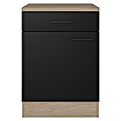 Flex-Well Unterschrank Capri (L x B x H: 60 x 60 x 85 cm, Schwarz/Braun) | BAUHAUS