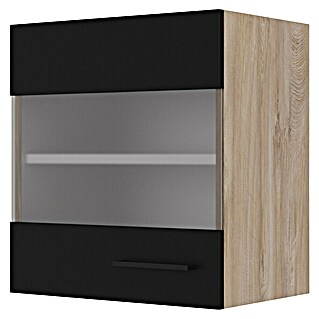 Flex-Well Glas-Hängeschrank Capri (32 x 50 x 54,8 cm, Schwarz)