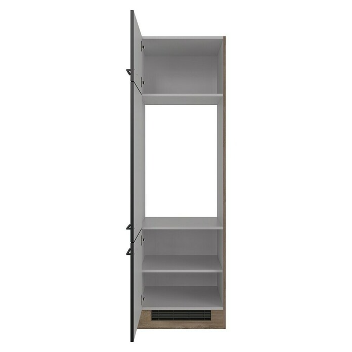 Flex-Well Geräteumbauschrank Capri (57 x 60 x 200 cm, Schwarz) | BAUHAUS