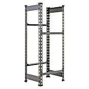 Simonrack Metall-Getränkekistenregal Bottleclick (L x B x H: 30 x 40 x 100 cm, Traglast: 100 kg/Boden, Geeignet für: 2 Kisten)
