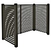 Plus Mülltonnenverkleidung Tokyo (Holz, Grau, Geeignet für Anzahl Mülltonnen: 2 Stk.) | BAUHAUS