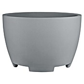 Geli Pflanzkübel rund Megalos (Außenmaß (Ø x H): 80 x 53 cm, Kunststoff, Betongrau) | BAUHAUS