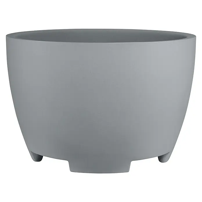 Geli Pflanzkbel rund Megalos - Auenma ( x H): 80 x 53 cm, Kunststoff,  Betongrau online kaufen bei BAUHAUS