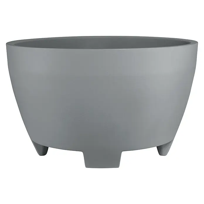 Geli Pflanzkbel rund Megalos - Auenma ( x H): 122 x 73 cm, Kunststoff,  Betongrau online kaufen bei BAUHAUS