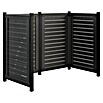 Plus Mülltonnenverkleidung Lund (L x B x H: 165 x 85 x 124 cm, Schwarz, Geeignet für Anzahl Mülltonnen: 2 Stk.) | BAUHAUS