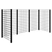 Plus Mülltonnenverkleidung (L x B x H: 288 x 99 x 147 cm, Stahl, Schwarz) | BAUHAUS