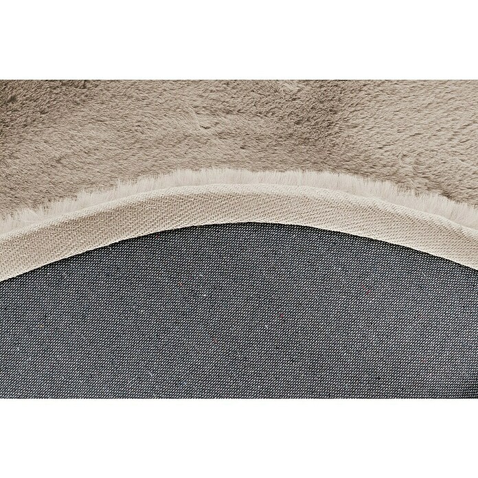 Fellteppich Happy (Light Taupe, Durchmesser: 160 cm, 100 % Polyester (Flor)) | BAUHAUS