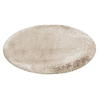Fellteppich Happy (Light Taupe, Durchmesser: 200 cm, 100 % Polyester (Flor))
