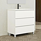 Conjunto de mueble de baño Inter (Ancho: 80 cm, Blanco, Mate, 4 pzs.) | BAUHAUS