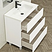 Conjunto de mueble de baño Inter (Ancho: 80 cm, Blanco, Mate, 4 pzs.) | BAUHAUS