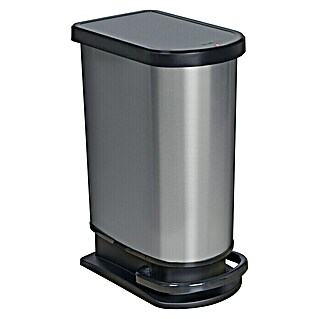 Rotho Treteimer Mono Paso (50 l, Metall, Carbon Metallic)
