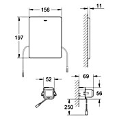 Grohe Funk-Elektronik (Trafobetrieben, Geeignet für: Unterputz-Spülkästen)