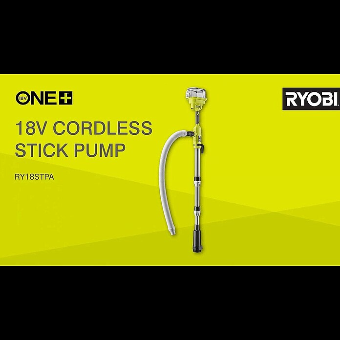 Ryobi ONE+ Akku-Regenfasspumpe RY18STPA-0 (Max. Fördermenge: 3 360 l/h) | BAUHAUS