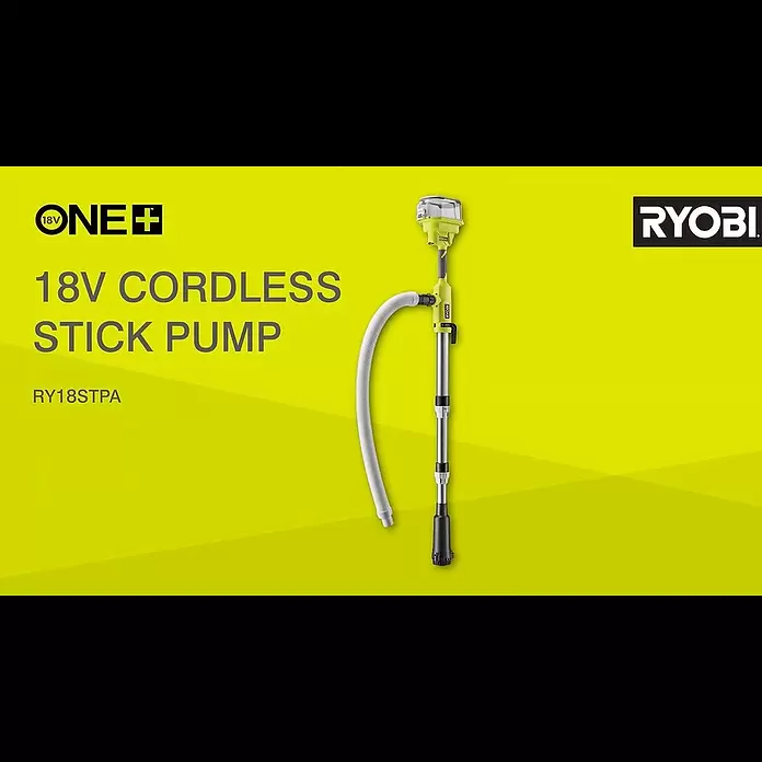 Ryobi ONE+ Akku-Regenfasspumpe RY18STPA-0 - Max. Fördermenge: 3.360 l/h - RYOBI 18V ONE+ Cordless Stick Pump [RY18STPA]
