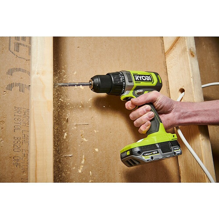 Ryobi ONE+ Akku-Bohrschrauber RDD18-2C20TAH (18 V, 2 Akkus, 2 Ah, 52 Nm) | BAUHAUS