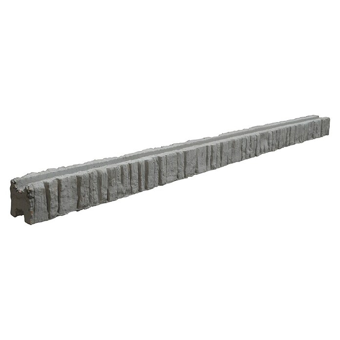 Beckers Betonzaun Zaunpfosten Mediterran Nostalgie (12,5 x 12 x 305 cm, Betongrau, Beton, Zwischenpfosten) | BAUHAUS