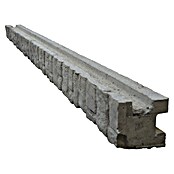 Beckers Betonzaun Zaunpfosten Mediterran Nostalgie (12,5 x 12 x 245 cm, Betongrau, Beton, Eckpfosten) | BAUHAUS