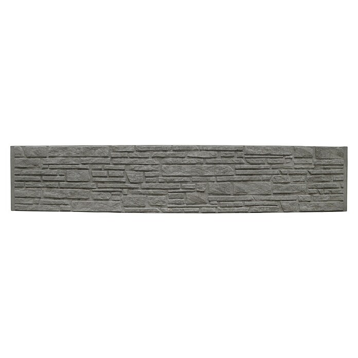 Beckers Betonzaun Zaunelement Standard Montana Motiv (200 x 38,5 cm, Beton, Betongrau) | BAUHAUS