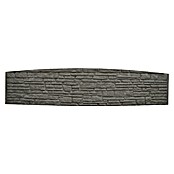 Beckers Betonzaun Abschlussplatte Standard Montanabogen (200 x 45 cm, Beton, Betongrau) | BAUHAUS