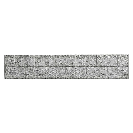 Beckers Betonzaun Zaunelement Standard Casa Borsika (200 x 38,5 cm, Beton, Betongrau)