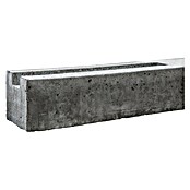 Beckers Betonzaun Zaunpfosten Standard (11 x 11 x 248 cm, Betongrau, Beton, Anfangspfosten) | BAUHAUS