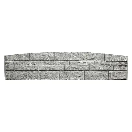 Beckers Betonzaun  Abschlussplatte Standard Felsbogen Motiv