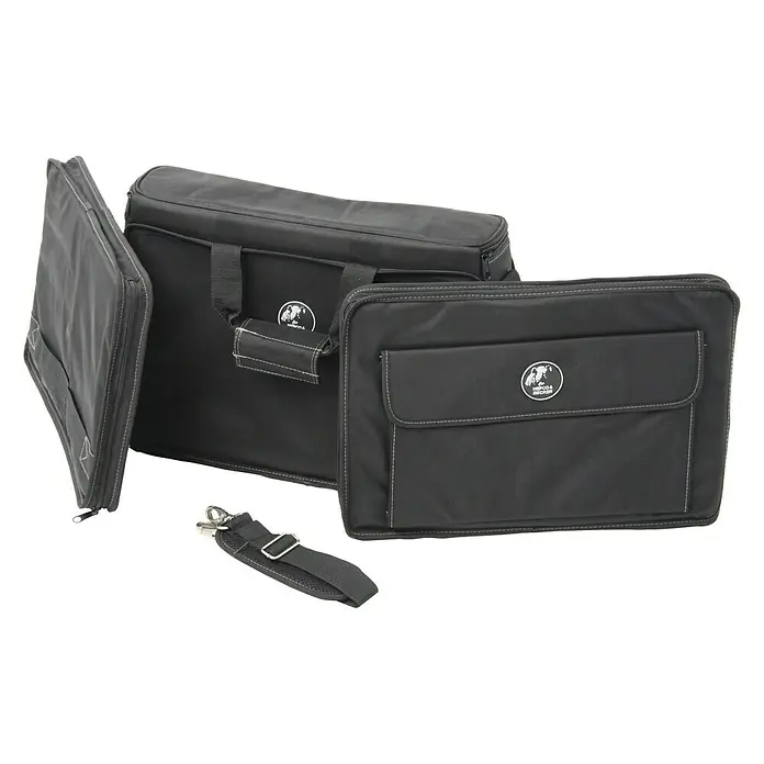 Hepco & Becker Werkzeugtasche Polytex 5852 Technikertasche - L x B x H: 220 x 440 x 330 mm, Polyester - Gepäcktaschen-Set von Hepco&Becker. Das Set besteht aus einer großen Haupttasche, einer kleineren Tasche und einer separaten Erweiterung.