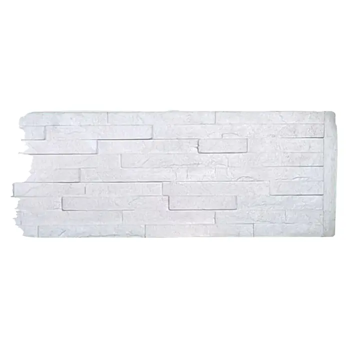 Beckers Betonzaun Zaunelement Klassik Rimini Motiv - 184 x 26 cm, Beton, Betongrau - Weiße Verblendsteine für eine moderne Wandgestaltung im Innen- und Außenbereich. Schaffen Sie einen eleganten Look mit diesen Naturstein-Imitaten.