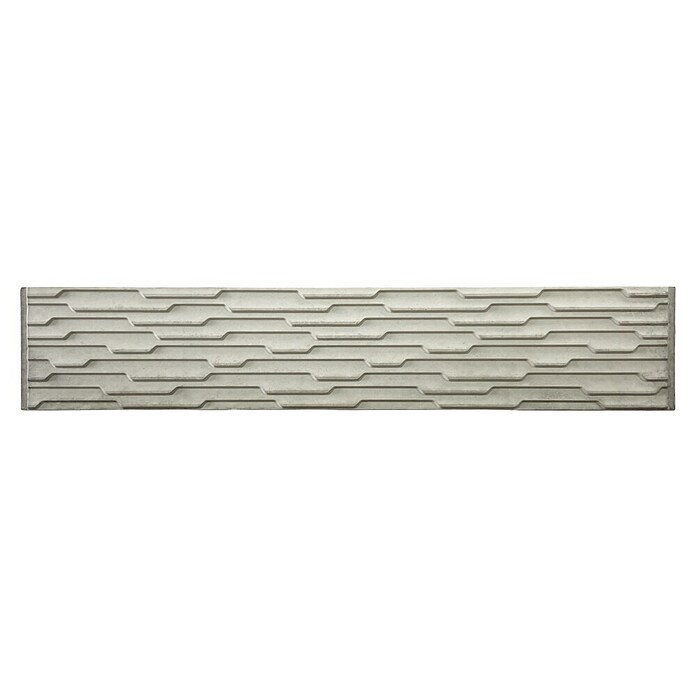 Beckers Betonzaun Zaunelement Standard Murano Motiv (200 x 38,5 cm, Beton, Betongrau) | BAUHAUS