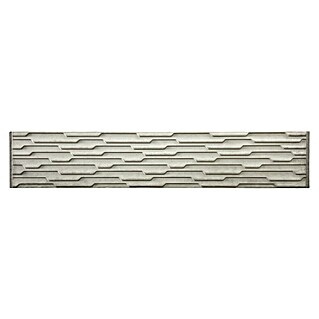 Beckers Betonzaun Zaunelement Standard Murano Motiv (200 x 38,5 cm, Beton, Betongrau)