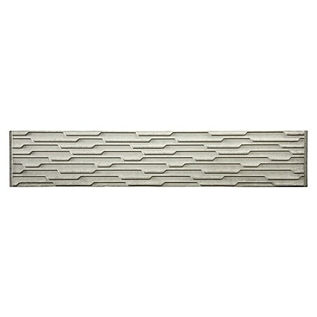 Beckers Betonzaun Zaunelement Standard Murano Motiv (200 x 38,5 cm, Beton, Betongrau)