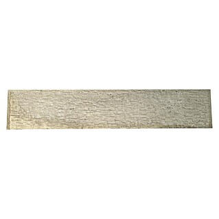 Beckers Betonzaun Zaunelement Standard Rockstone Motiv (200 x 38,5 cm, Beton, Betongrau)