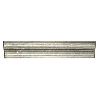 Beckers Betonzaun Zaunelement Klassik Linear Motiv (200 x 38,5 cm, Beton, Betongrau)