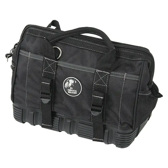 Hepco & Becker Werkzeugtasche Polytex 5854 - L x B x H: 195 x 340 x 260 mm, Polyester - Schwarze Werkzeugtasche von Hepco & Becker. Die robuste Tasche bietet viel Stauraum und ist ideal für Handwerker.