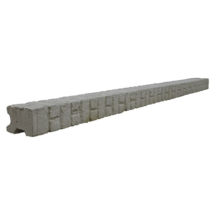 Beckers Betonzaun Zaunpfosten Mediterran KlassikStein (12,5 x 12 x 275 cm, Betongrau, Beton