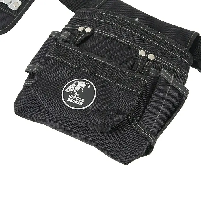 Hepco & Becker Gürteltasche Polytex 5856 - Polyester - Werkzeugtasche von Hepco & Becker, schwarz, ideal für die sichere Aufbewahrung von Werkzeugen bei der Arbeit. Praktisch und robust.