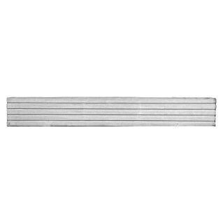 Beckers Betonzaun Zaunelement Klassik Linear Motiv (184 x 26 cm, Beton, Betongrau)