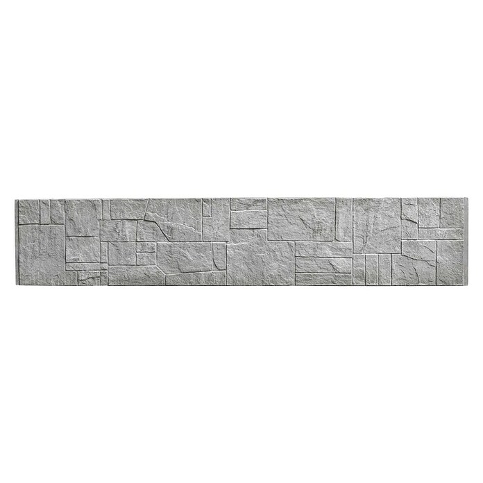 Beckers Betonzaun Zaunelement Standard Flagstone Motiv (200 x 38,5 cm, Beton, Betongrau) | BAUHAUS