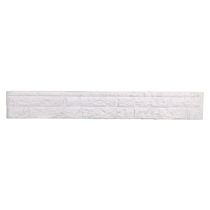 Beckers Betonzaun Zaunelement Klassik Fels Motiv (184 x 26 cm, Beton, Betongrau) | BAUHAUS