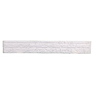 Beckers Betonzaun Zaunelement Klassik Fels Motiv (184 x 26 cm, Beton, Betongrau)