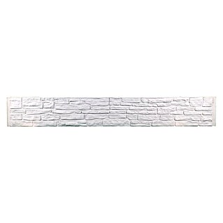 Beckers Betonzaun Zaunelement Klassik Montana Motiv (184 x 26 cm, Beton, Betongrau)