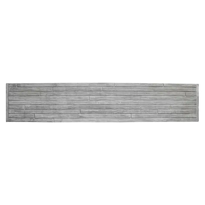 Beckers Betonzaun Zaunelement Standard Toscana Motiv - 200 x 38,5 cm, Beton, Betongrau - Graue Betonmauerplatten mit einem modernen Mauerdesign, ideal für stilvolle Wandverkleidungen und Fassadengestaltung im Außenbereich.