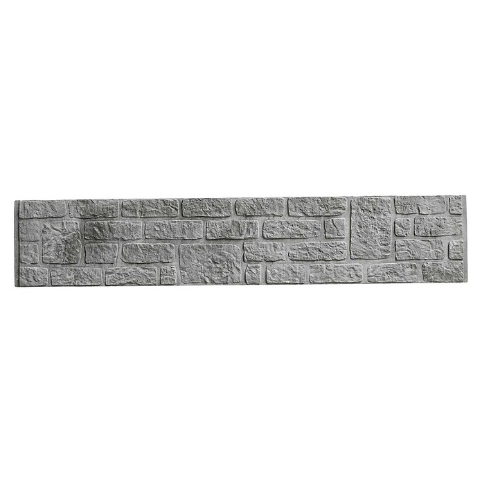 Beckers Betonzaun Zaunelement Standard Romania Motiv (200 x 38,5 cm, Beton, Betongrau) | BAUHAUS