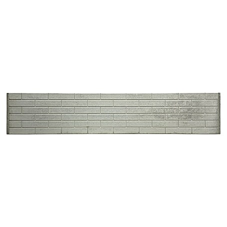 Beckers Betonzaun Zaunelement Standard Stein glatt (200 x 38,5 cm, Beton, Betongrau)